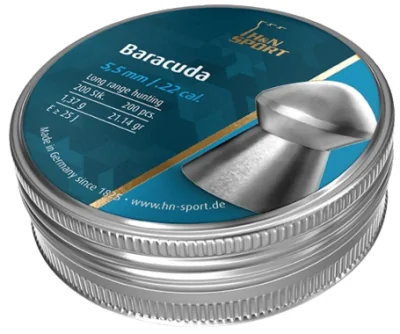 Puli pnevmaticheskie H&N Baracuda k.5,5 mm 1,37g (200sht)