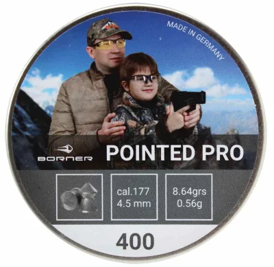 Puli pnevmaticheskie Borner Pointed Pro 4,5mm 0,56g (400 sht)